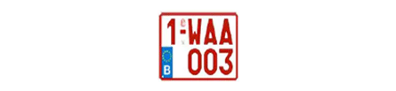 Plaque voit. sans permis  120x100 plast. horiz.
